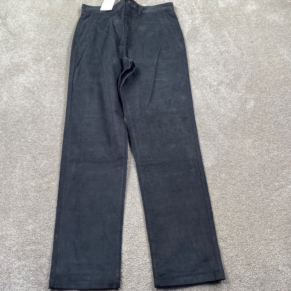 Nike Corduroy Trousers Mens 30x32 Black Straight Leg Standard Fit FZ0786-010